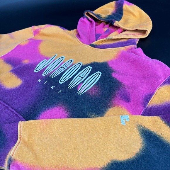 Jordan Other - Jordan Nike Mens Tie Dye Hoodie Purple Orange Pink Jumpman Fleece Sweatshirt M